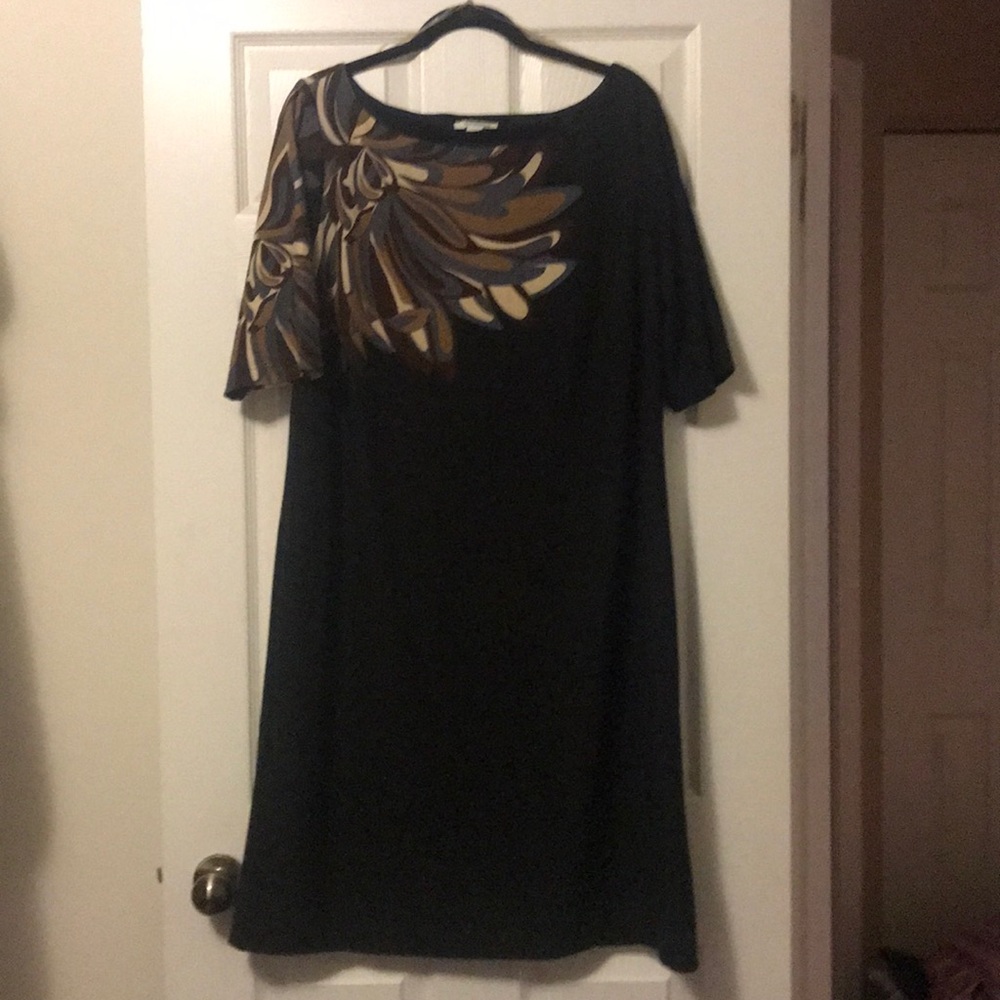 Women's DressBarn Abstract Pattern Shift Dress 16W